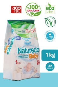 Natureco Baby Organik Hipoalerjenik Bitkisel 1 kg Toz Çamaşır Deterjan