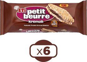 Eti Petit Beurre Kakaolu Bisküvi 6x270 gr