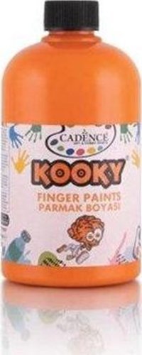 Cadence Kooky 3007 Yıkanabilir 500 ml Tekli Turuncu Parmak Boyası