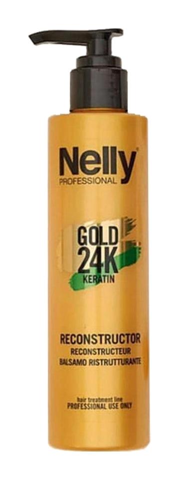 Nelly Professional Gold 24K Argan Yağlı Besleyici - Onarıcı Keratinli Yıpranmış Saçlar İçin Kadın Saç Kremi 200 ml