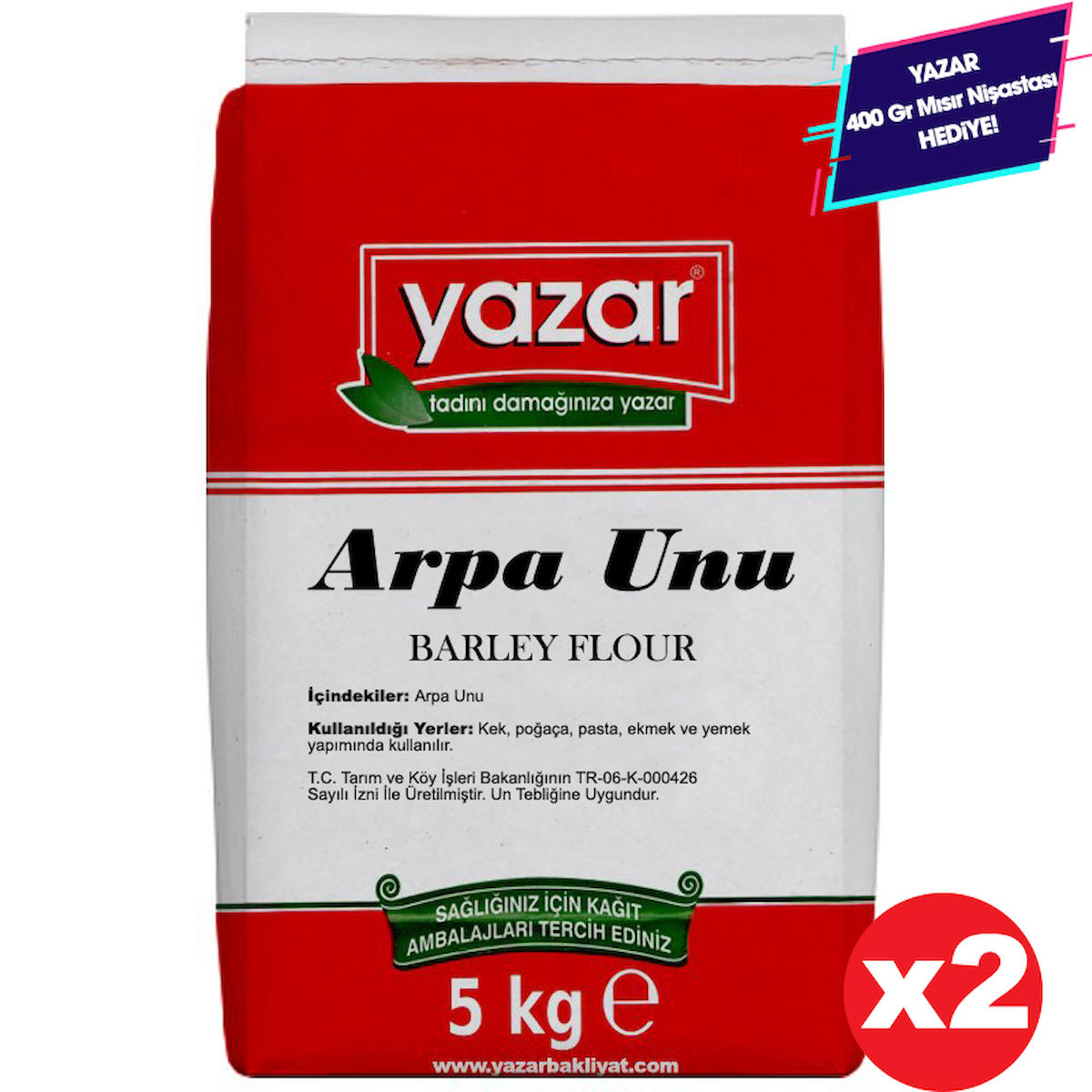 Yazar Arpa Unu 2x5 kg