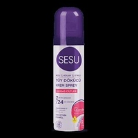 Sesu Hızlı&Kolay&Etkili Hassas Ciltler İçin Tüm Vücut Genital Bölge Kadın Tüy Dökücü Sprey 150 ml