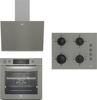 Beko BFC 631 G-BOCD T 6510 EG-BDE 6062 G Dijital Gazlı Cam Klasik Set Üstü Davlumbaz 3'lü Ankastre Set Gri