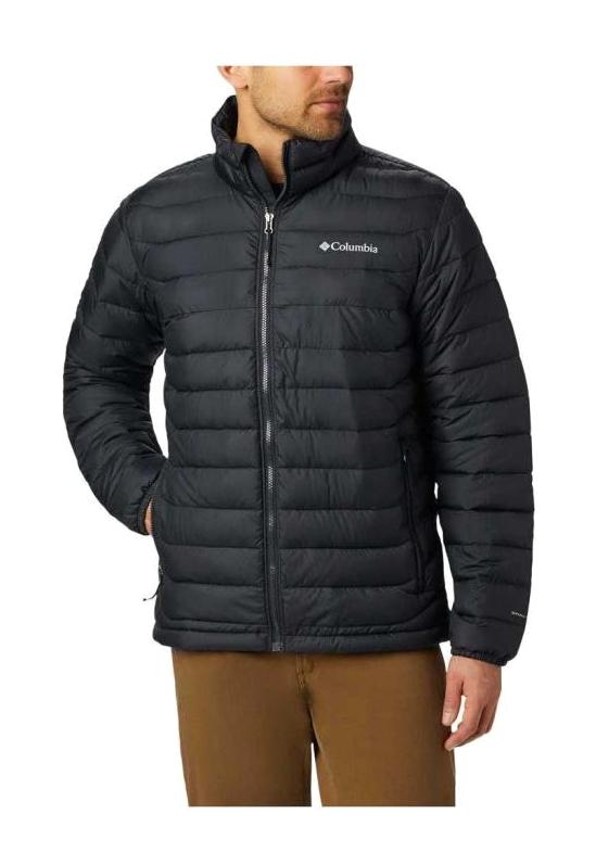 Columbia Powder Lite Softshell Gore Tex Su Geçirmez Fermuarlı Polyester Erkek WO1111 Outdoor Mont Siyah