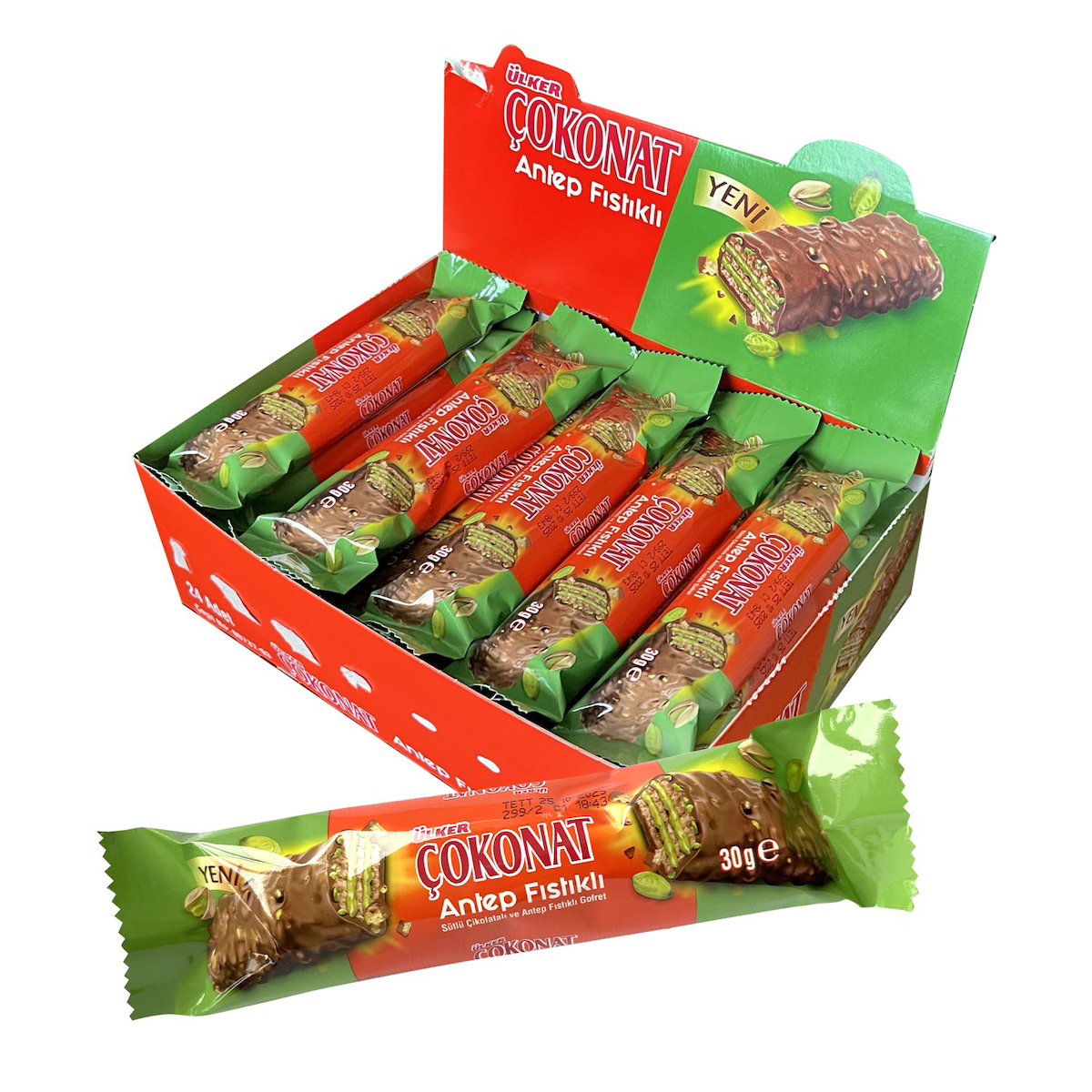 Ülker Çokonat Sütlü Çikolatalı Gofret 24x30 gr