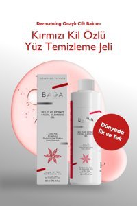 Baga Kırmızı Kil Özlü Tüm Ciltler Yüz Temizleme Jeli 200 ml