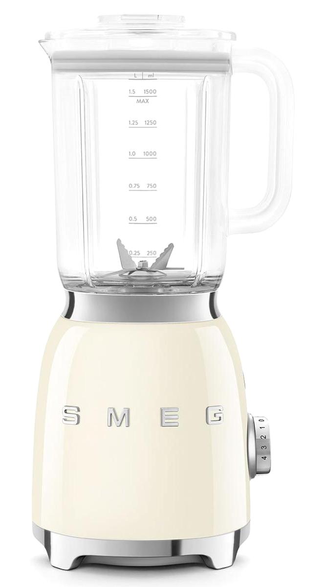 Smeg BLF03CREU 1500 ml Cam Buz Kırıcılı Turbo Fonksiyonlu 4 Bıçaklı Tekli Büyük Smoothie Blender Beyaz