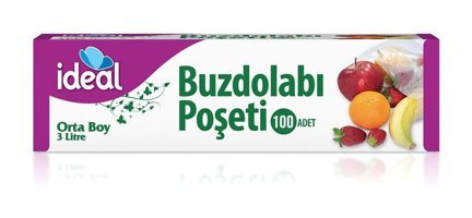 İdeal Orta Düz Buzdolabı Poşeti 100'lü