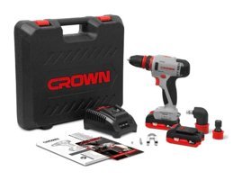 Crown CT21082HQ- 16 V 2 Ah Kömürsüz Darbeli Çift Akülü Akülü Vidalama Makinesi