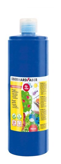 Eberhard Faber 578943 Yıkanabilir 750 ml Tekli Kobalt Mavisi Parmak Boyası