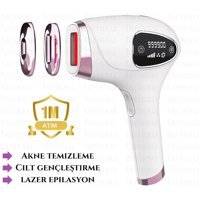 Trend Farma 999999 Atım Yüz Koltuk Altı Tüm Vücut İçin 2 Başlıklı Buzlu IPL Lazer Epilasyon Aleti