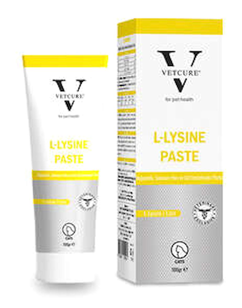 Vetcure L-Lysine C Vitamini Solunum Yolu Destekleyici Yavru-Yetişkin Kedi Vitamini Macun 100 gr