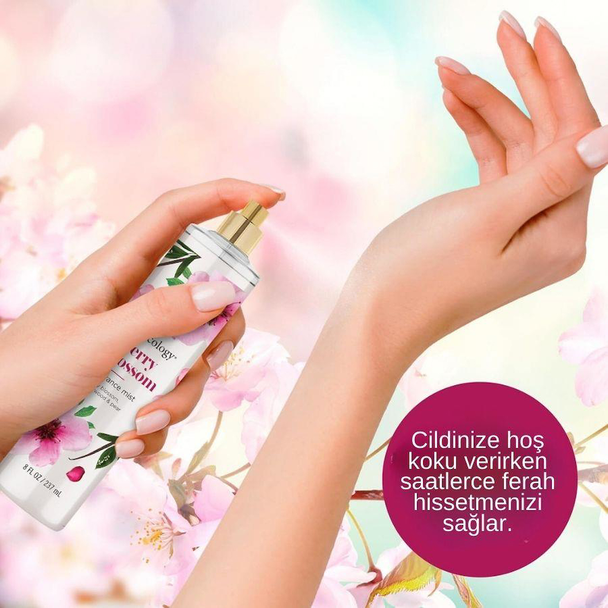 Bodycology Cherry Blossom Meyvemsi Kadın Vücut Spreyi 237 ml