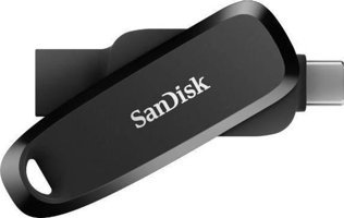 Sandisk Phone Drive SDDDC6-128G-G46 Çift Taraflı USB 3.2 Type A-Type C 128 GB Flash Bellek Siyah