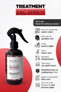 Maru 10 Etkili Mucize Bakım Şekillendirici Islak Görünümlü Keratinli Güçlü Saç Spreyi 250 ml