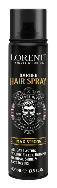 Lorenti Barber Dolgunlaştırıcı Islak Görünümlü Keratinli Güçlü Saç Spreyi 400 ml