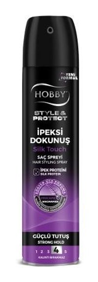 Hobby S&P Silk Touch Şekillendirici Islak Görünümlü E Vitaminli Güçlü Saç Spreyi 250 ml