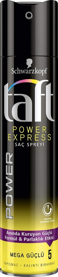 Schwarzkopf Taft Power Express Sabitleyici Islak Görünümlü Provitaminli Güçlü Saç Spreyi 250 ml