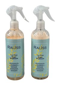 Raliss Two Phase Treatment Besleyici Islak Görünümlü Argan Yağlı Hafif Saç Spreyi 2x320 ml