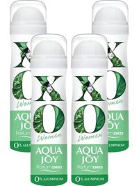 Xo Aqua Joy Pudrasız Ter Önleyici Sprey Kadın Deodorant 4x150 ml