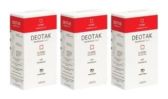 Deotak Classic Pudrasız Ter Önleyici Antiperspirant Krem Unisex Deodorant 3x35 ml