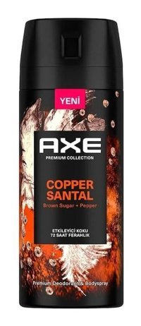 Axe Copper Santal Pudrasız Ter Önleyici Antiperspirant Sprey Erkek Deodorant 150 ml