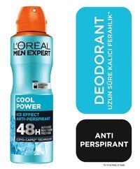 L'Oreal Paris Expert Cool Power Pudralı Ter Önleyici Antiperspirant Sprey Erkek Deodorant 150 ml