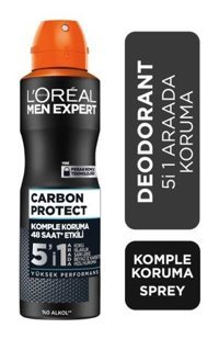 L'Oreal Paris Expert Carbon Protect Pudrasız Ter Önleyici Sprey Erkek Deodorant 150 ml