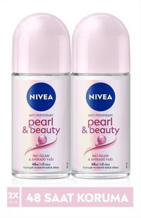 Nivea Pearl & Beauty Pudrasız Ter Önleyici Antiperspirant Roll-On Kadın Deodorant 2x50 ml