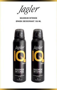 Jagler Iq Maximum İntense Orion Pudrasız Ter Önleyici Sprey Erkek Deodorant 2x150 ml