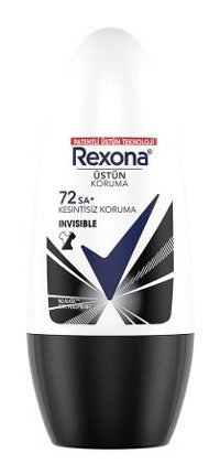 Rexona Invisible Üstün Koruma Pudrasız Ter Önleyici Antiperspirant Roll-On Kadın Deodorant 50 ml