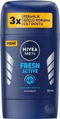 Nivea Fresh Active Pudrasız Ter Önleyici Stick Erkek Deodorant 24x50 ml