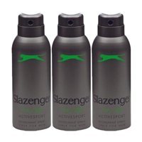 Slazenger Active Sport Yeşil Pudrasız Ter Önleyici Sprey Erkek Deodorant 3x150 ml