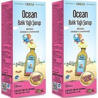 Orzax Ocean Omega 3 Balık Yağı Şurup 150 ml 2 Adet