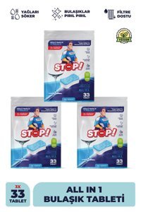 Stop Forte Tablet Bulaşık Makinesi Deterjanı 3x33 Adet