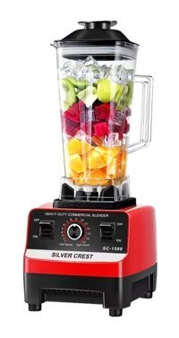 Silver Crest SC-1589 2500 ml Plastik 4 Bıçaklı Blender Seti Kırmızı