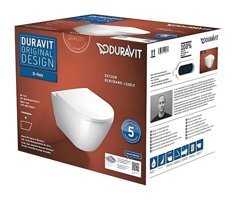 Duravit D-neo Rimless Seramik Kanalsız Arkadan Çıkışlı Asma Klozet Beyaz