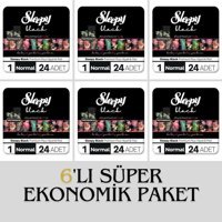 Sleepy Black Premium Plus Organik Antialerjik İnce 24'lü Hijyenik Ped 6 Adet