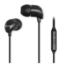 Philips TAE1126BK/51 Silikonlu Mikrofonlu 3.5 mm Jak Siyah Kablolu Kulaklık