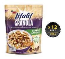 Eti Litalif Kuru Vişneli-Kakao Parçacıklı-Fındıklı Granola 12x200 gr