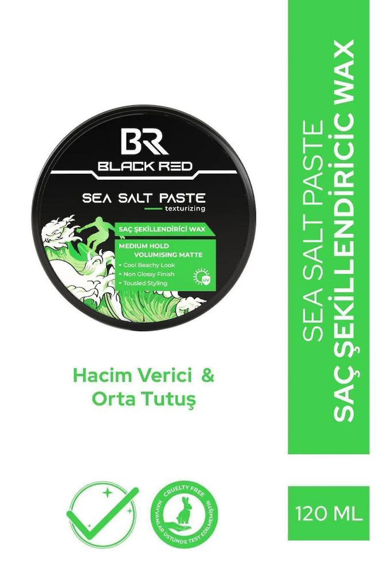 Black & Red Doğal - Mat Macun Orta Deniz Tuzlu 120 ml Wax