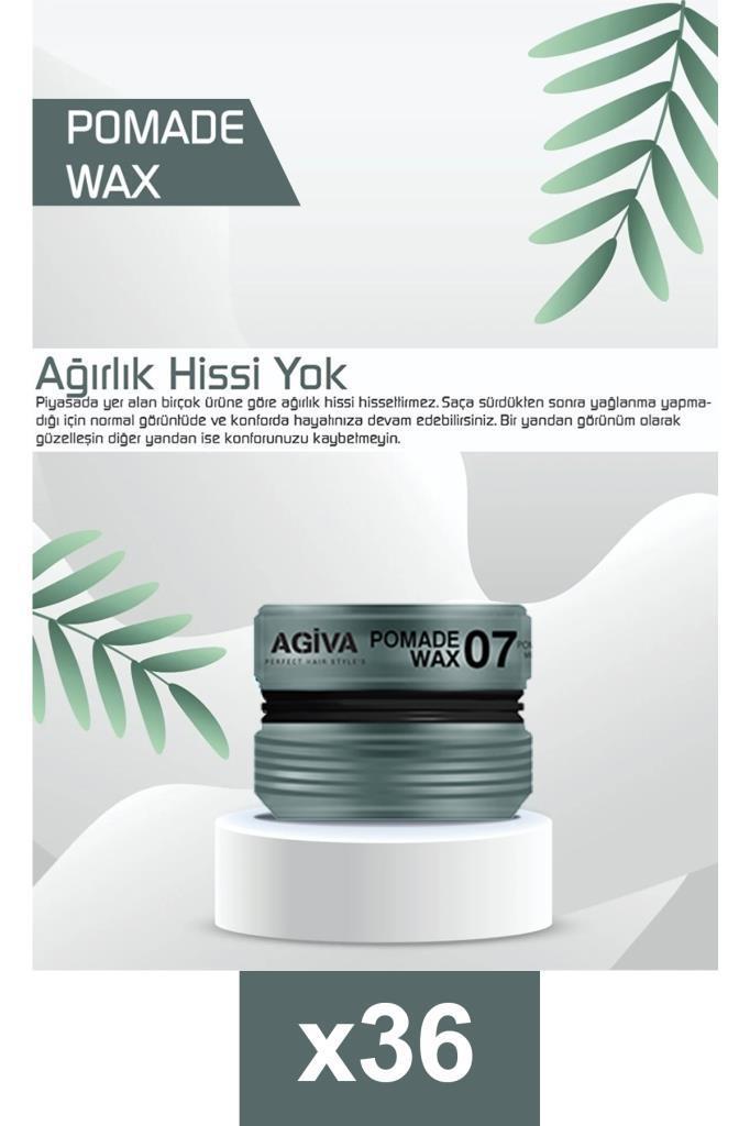 Agiva 07 White Parlak Krem Ekstra Sert Hint Yağlı 36x175 ml Wax