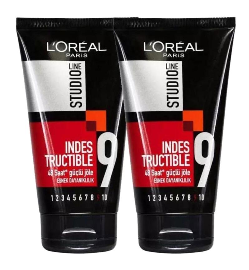 L'oréal Paris Studio Line Invisi Fix No:9 Red Parlak Jel Ekstra Sert 2x150 ml Jöle