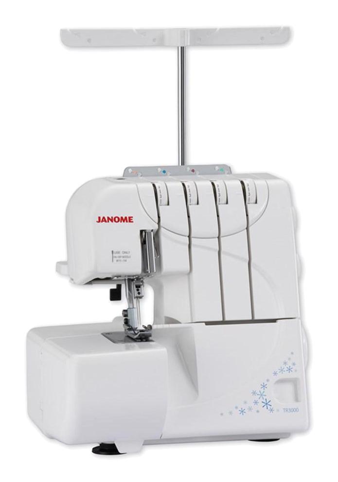 Janome TR 3000 Otomatik Bilgisayarlı Overloklu Elektrikli Düz Dikiş Ev Tipi Dikiş Makinesi