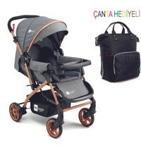 Mimma Baby Mb-140 Çift Yönlü Katlanabilir 360 Derece Dönen Tam Yatar Travel Sistem Bebek Arabası