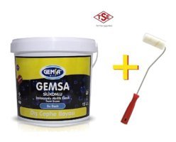 Gemsa 9014 Silikonlu Akrilik Su Bazlı Dış Cephe Boyası 10 lt Akrilik-Bambu