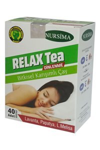 Nursima Relax Tea Lavanta-Papatya-Melisa Organik Karışık Poşet Bitki Çayı 40 Adet