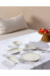 Madame Coco Camille 26 Parça 6 Kişilik Çok Renkli Desenli Bone China Kahvaltı Takımı