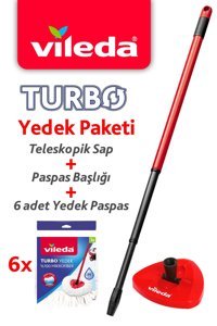 Vileda Turbo 6'lı Paspas Kırmızı