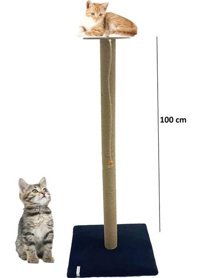 Nursoft 100 cm Kedi Tırmalama Tahtası Siyah